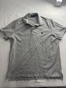 US Polo Assn Men’s Gray XL Luxury Feel Short Sleeve Pullover Polo Shirt - Picture 1 of 9