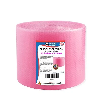 Small Bubble Cushioning Wrap Anti-Static Roll 72 ft x 12'' Wide - Image 1 of 4