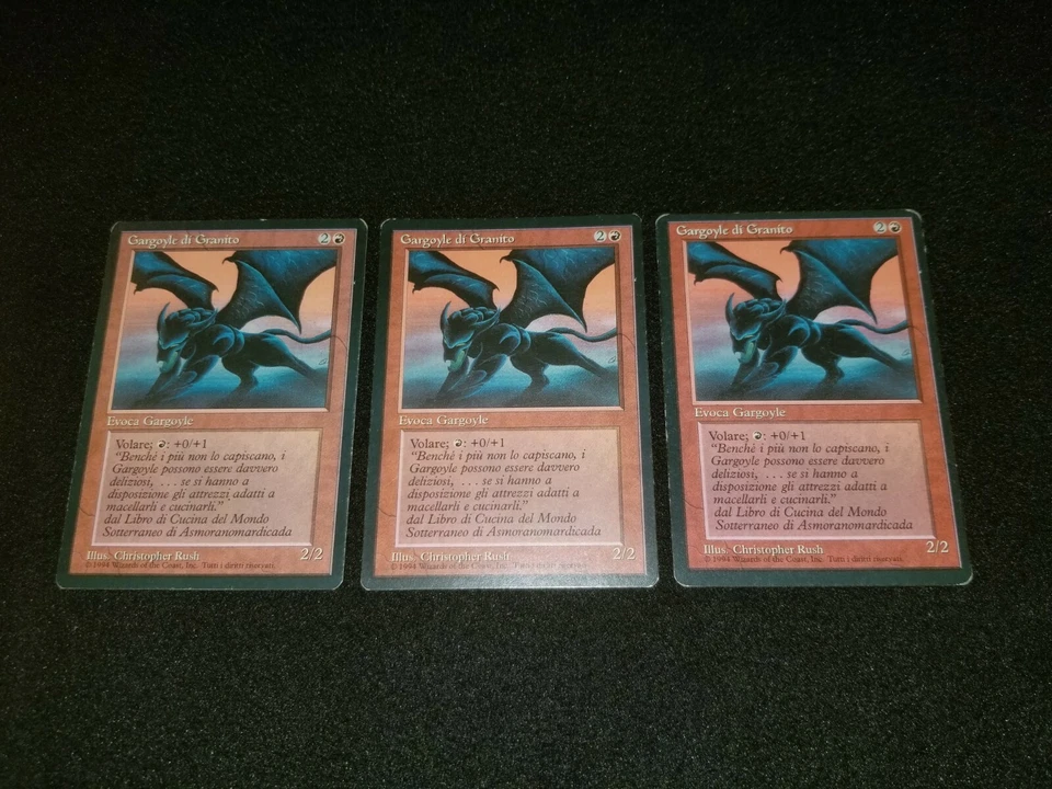 MTG 1x Revised red rare MP Italian FBB Granite Gargoyle - Reserved List - Image 1 of 2