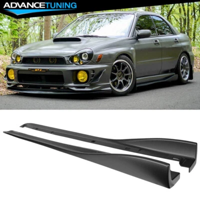 Fits 02-07 Subaru Impreza WRX STI CS Style Side Skirts Rocker Panel Extension PP - Image 1 of 4