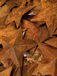 500 ~ Rusty Barn Stars Star 2.25 in 2 1/4" Country Rusted Rust ~ BULK CRAFT - Picture 1 of 8