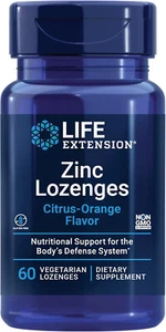 Life Extension Zinc Lozenges – Citrus-Orange Flavor 60 Vegetarian Lozenges - Picture 1 of 8