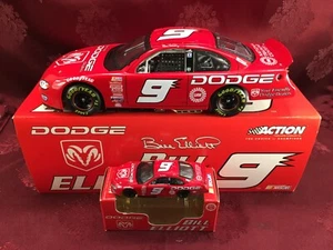 BILL ELLIOTT 2001 #9 Dodge Dealers RCCA 1/24 CW Bank & 1/64 HO Car Diecast SET - Picture 1 of 10