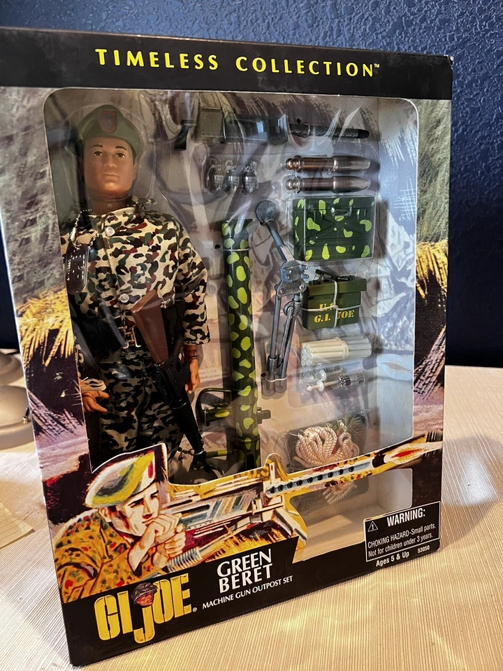 GI Joe Colección Timeless Boina Verde Ametralladora Outpost Set 53050 Nuevo de Lote Antiguo Foto 1 de 4