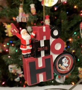 Danbury neuwertig FLORIDA STATE SEMINOLEN Weihnachten FRÖHLICHE GRÜSSE Ornament: NCAA - Bild 1 von 16