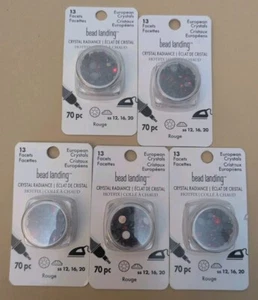 Perlen Landung Europäische Kristalle Rouge Hotfix Facetten Lot (5) ss 12,16,20 - Bild 1 von 5