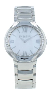 Baume & Mercier Promesse 30 mm Quarz weißes MOP Zifferblatt Damenuhr M0A10160 - Bild 1 von 8