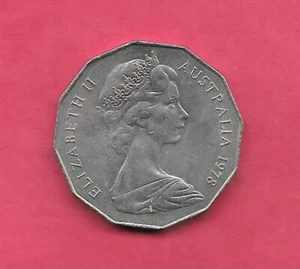 AUSTRALIA KM68 1978 UNC-UNCIRCULATED MINT 50 CENTS OLD VINTAGE ANIMAL COIN - Picture 1 of 1