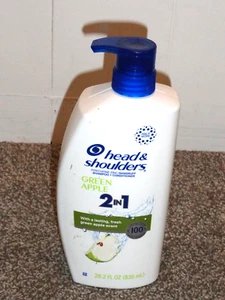New Head and Shoulders Dandruff Shampoo 28 oz. Green Apple - Picture 1 of 4