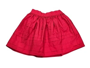 OshKosh Girl Holiday Christmas Red Formal Dressy Flare Pleated Skirt 10 - Picture 1 of 4