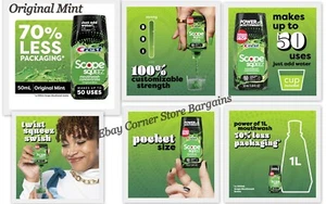 Lot Of ( 6 ) Crest Scope Squeeze Mouthwash Concentrate Original Mint - Picture 1 of 9