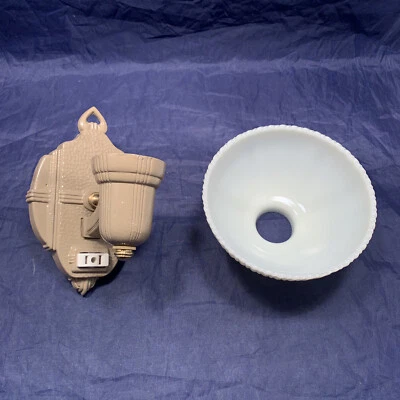 Антикварное одиночное настенное бра ар-деко с креплением Markel перемонтированное 94F - Изображение 1 из 4