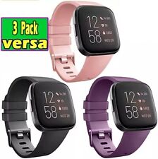 For Fitbit Versa 2  Versa  Lite Replacement Silicone Watch Band Strap 3 PACK
