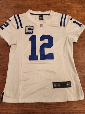 Camiseta Andrew Luck L Juvenil Niñas Nike On Field Indianapolis Colts NFL Blanca  Foto 1 de 4