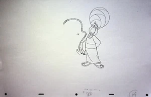 Copia de hoja modelo ALADDIN 1992 estudio de producción The Peddler 11x17 Disney #GB - Imagen 1 de 2