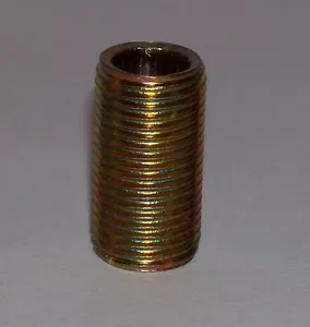 SET OF 6 STEEL 3/4" LAMP PIPE NIPPLES ZINC PLATED LAMP PART NEW 57074J - Picture 1 of 1