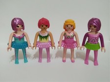 Playmobil Lot Of 4 Figures - Gymnast  dancers tutu ballerina (m) 
