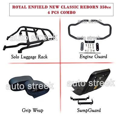 Envolturas de agarre, bastidor, cárter y protectores de motor aptos para Royal Enfield Classic Reborn 350 Foto 1 de 4