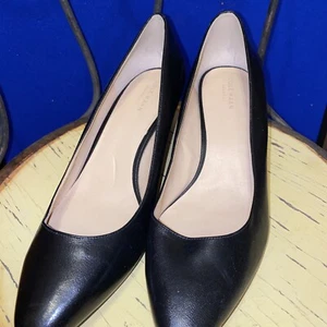 Cole Haan 10 Black Leather Slip-On Pumps - Picture 1 of 12