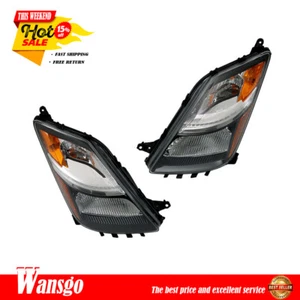 Headlight Set Black Clear Fit For 2006-2009 Toyota Prius Headlamp Pair Halogen - Imagen 1 de 12