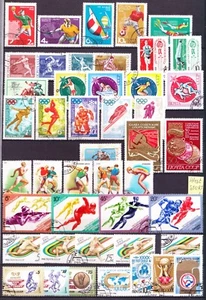 Russia, 1968-89, francobolli Sport 44, usati/CTO, in perfette condizioni - Foto 1 di 1