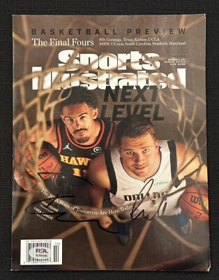 Luka Doncic / Trae Young Signed Sports Illustrated Magazine “Next Level” PSA COA - Image 1 of 4