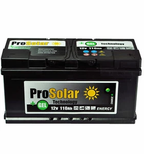 GELBatterie 110Ah Solarbatterie GEL 12V ProSolar GEL - Bild 1 von 2