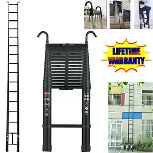 6.2m Multi Purpose Aluminum Telescopic Ladder Folding Extension Step Non-Slip - Picture 1 of 22