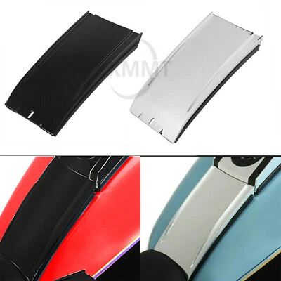 Black/Chrome Lower Dash Extension Panel For Harley Fatboy Night Train Softail US Foto 1 de 4