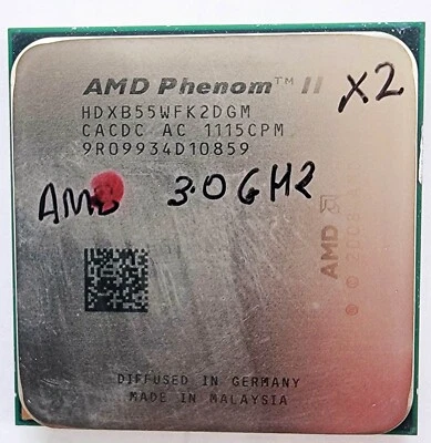 AMD Phenom II CACDC HDXB53WFK2DGM CPU Processor 533MHz/2.8GHz/1MB Socket AM3 - Image 1 of 2