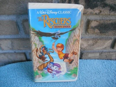 WALT DISNEY THE RESCUERS DOWN UNDER 1991 VHS IN CLAMSHELL CASE BLACK DIAMOND. - Image 1 of 4