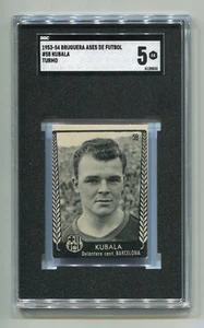 1953 Bruguera Turmo Ases Del Futbol 58 Laszlo Kubala RC Rookie SGC 5 Barcelona - Picture 1 of 2