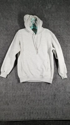 TYR Men Sz M Outline Logo Hoodie Gray NWT Heavyweight Breathable Casual Solid - Image 1 of 4