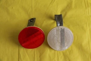 SET RIFLETTORI BICI CAT EYE RR-280-WZ ANTERIORI POSTERIORI con MONTAGGI, BUONI - Foto 1 di 6