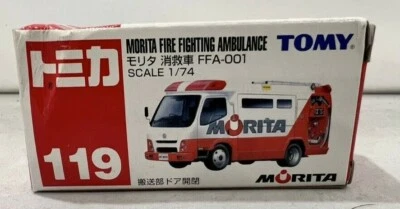 Ambulancia Bomberos Tomy Morita FFA-001 Escala 1/74 Nueva en Caja (Leer) Foto 1 de 4