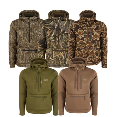 Drake Waterfowl Ultimate Wader Quarter Zip Heavyweight Sherpa Lined Hoodie - Image 1 of 3