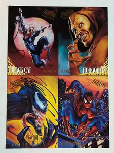 1995 Fleer Ultra - SPIDERMAN- Uncut Promotional Sheet - OVERSIZED - 4 Card Promo - Picture 1 of 2