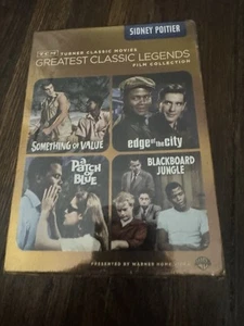 TCM Greatest Classic Legends Sidney Poitier DVD NEW SEALED Something of Value - Imagen 1 de 3