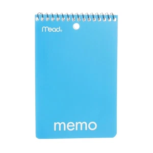 4 Pack Mead Wirebound Memo Memo Book, College Ruled, 40 Sheets, 4in X 6in - Picture 1 of 1