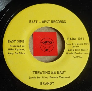 Brandy – Treating Me Bad / Let Love (Into Your Home & Heart)- Power Pop - Picture 1 of 2