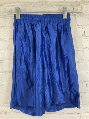 Pantalones Cortos Atléticos Alleson Athletics 80185 Juveniles 100% Nailon Azul Real EE. UU. Pequeños Foto 1 de 4