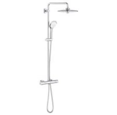 GROHE 260 Cooltouch 1.75GPM Thermostatic Shower System, StarLight Chrome - Image 1 of 3