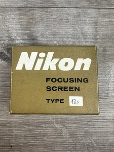 Nikon F/F2 Type G2 Wide Angle Focusing Screen Matte Microprism f 35mm SLR Camera - Picture 1 of 4