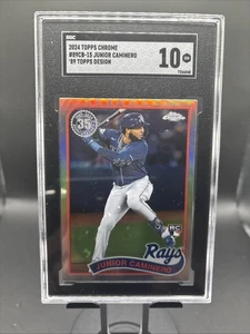 Junior Caminero SGC 10 Rookie 2024 Topps Chrome 89’ Style Refractor - Picture 1 of 2