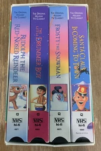 Christmas Classics Series Four Classic Christmas VHS Set Rudolph, Frosty, Santa - Picture 1 of 8