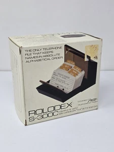 NEW Vintage Rolodex Petite Covered Card File S-300C Alphabet Tab Blank Cards USA - Picture 1 of 4