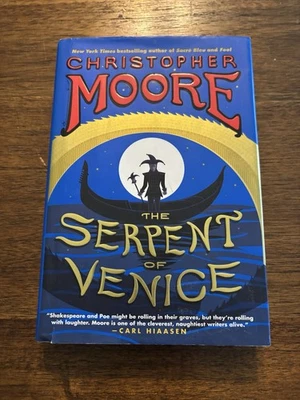 SIGNED The Serpent Of Venice By Christopher Moore 1st Printing Edition 2014 HCDJ - Image 1 of 4