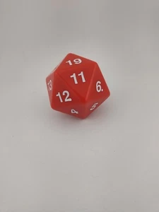 Roter riesiger 55 mm D20 Countdown Würfel extra groß riesiger zwanzigseitiger Gegenwürfel - Bild 1 von 7