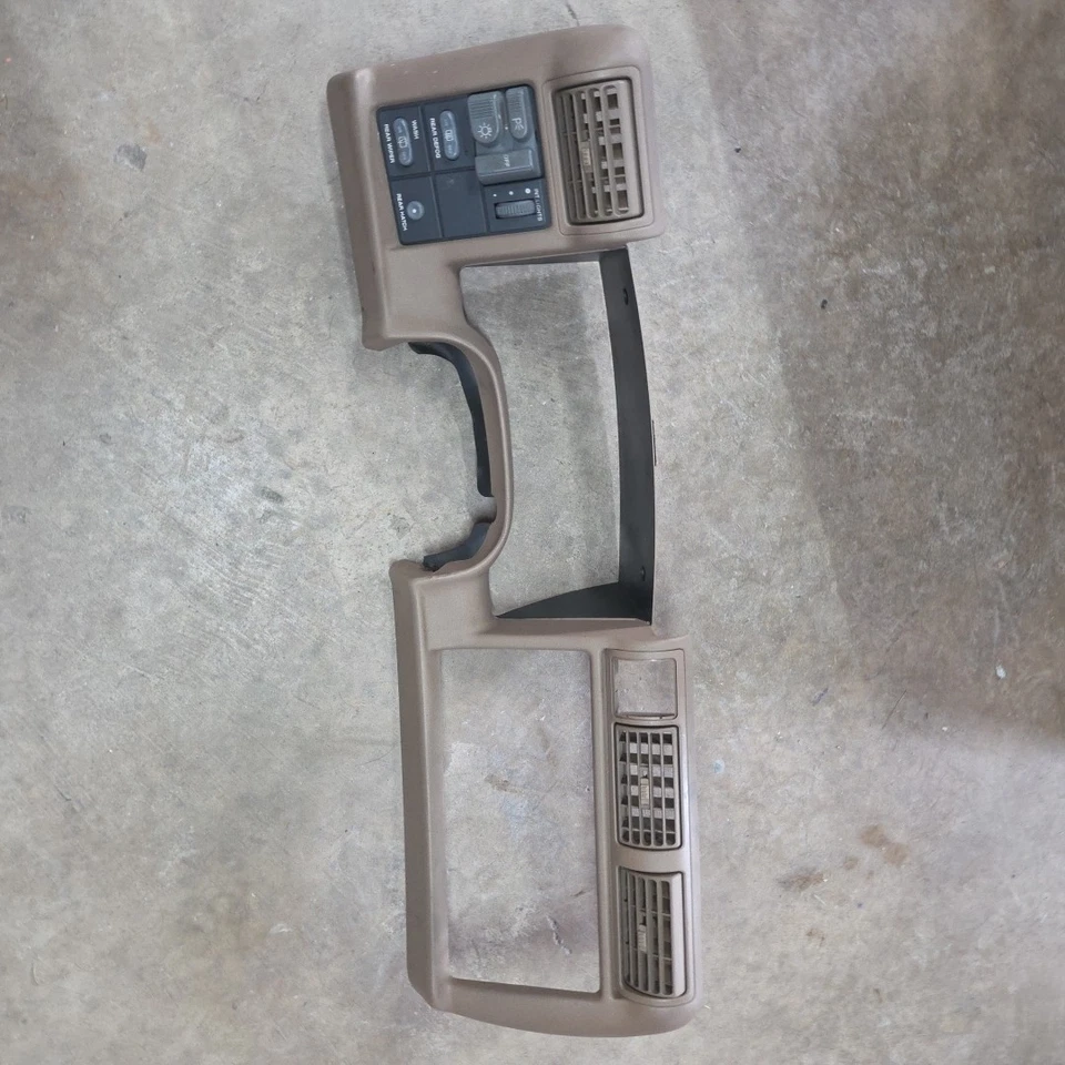 1994-1997 OEM Tan Dash Bezel Chevy S10, Blazer, GMC Jimmy, Sonoma & Olds Bravada - Image 1 of 4