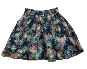 EUC Alice + Olivia Dionne Seide Blumen Minirock Damen 0 gefütterte Taschen Vorbereitung - Bild 1 von 9